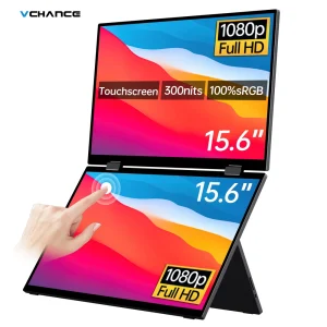 Folding Portable Monitor Dual Touch Screen