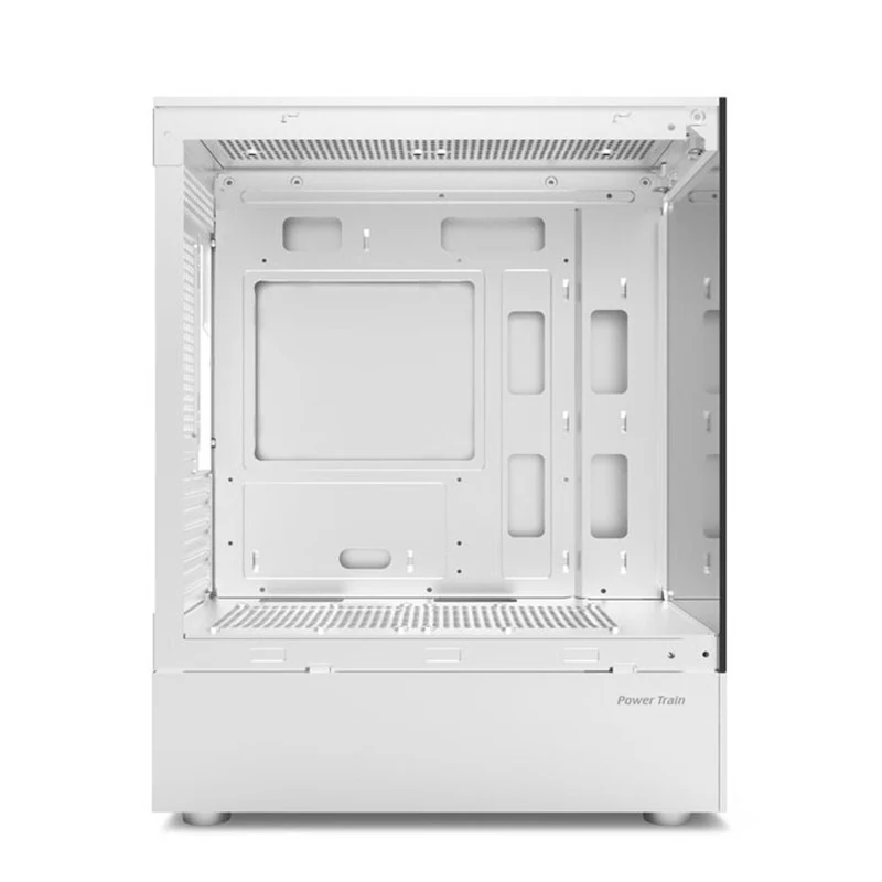 Power Train Fantasy desktop computer case supports 240 water-cooling, M-ATX design without legs, and features dual glass panels - Image 6