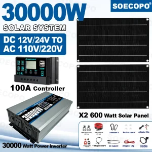 30000W Peak Solar System Kits