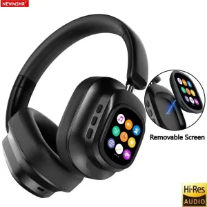 AI LCD Touch Screen Wireless Bluetooth Headphones