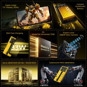 OUKITEL WP60 10000mAh Rugged Phone 7.2